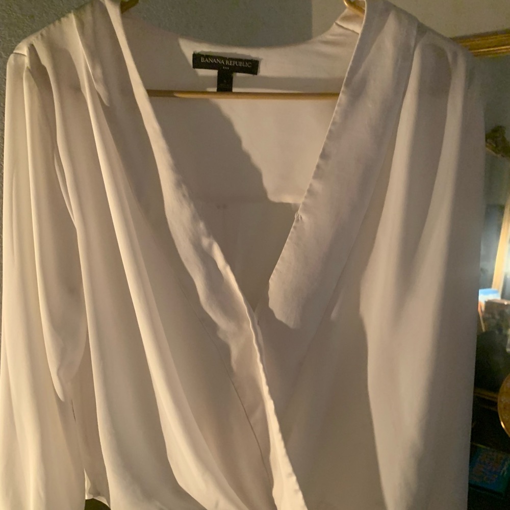 chic ivory blouse